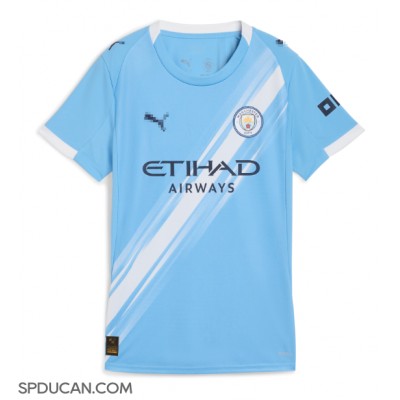 Zenski Nogometni Dres Manchester City Tijjani Reijnders #4 Domaci 2025-26 Kratak Rukav Zenski Nogometni Dres Manchester City Tijjani Reijnders #4 Domaci 2025-26 Kratak Rukav